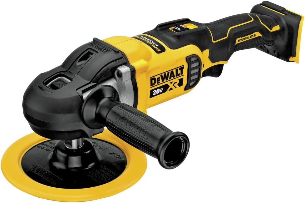 DEWALT 20V MAX* XR Cordless Polisher, Rotary, 7-Inch, 180 mm Tool Only (DCM849B)