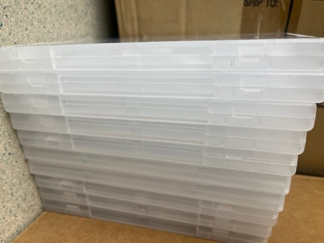 10 PCS NEW TOP QUALITY 14MM SINGLE DVD CASE ,CLEAR, MADE IN USA 1095L, FREE SHIP