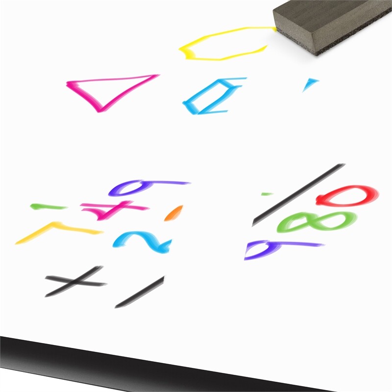 Correll 24x60" Wood Markerboard-Dry Erase - Activity Tables in Black/White