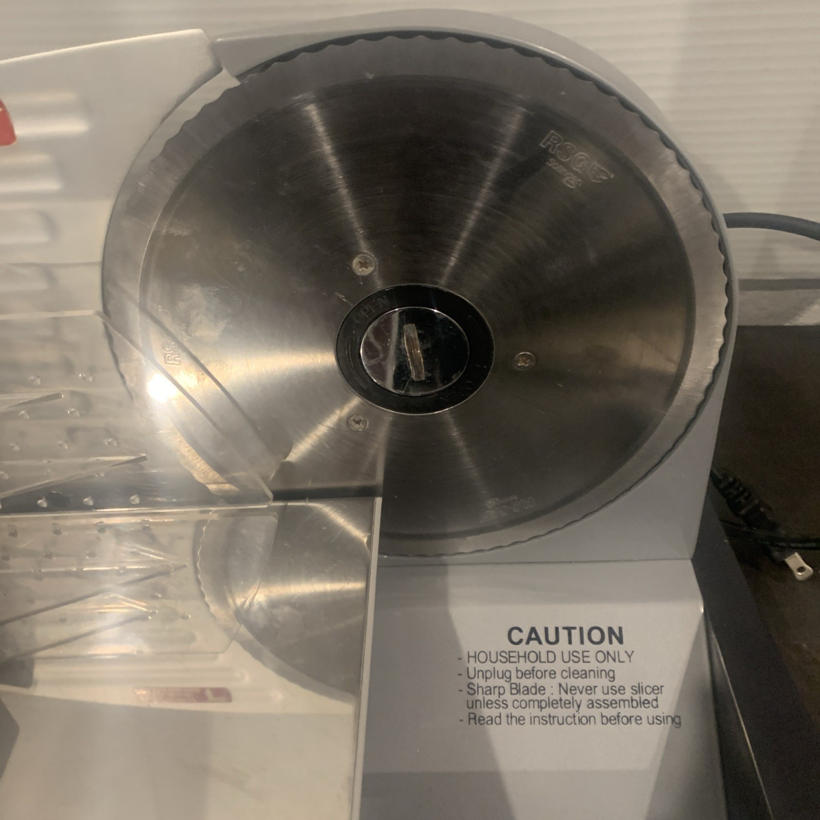 Waring Pro FS150 Professional Electric Food Slicer Premium Coated Steel Aluminum