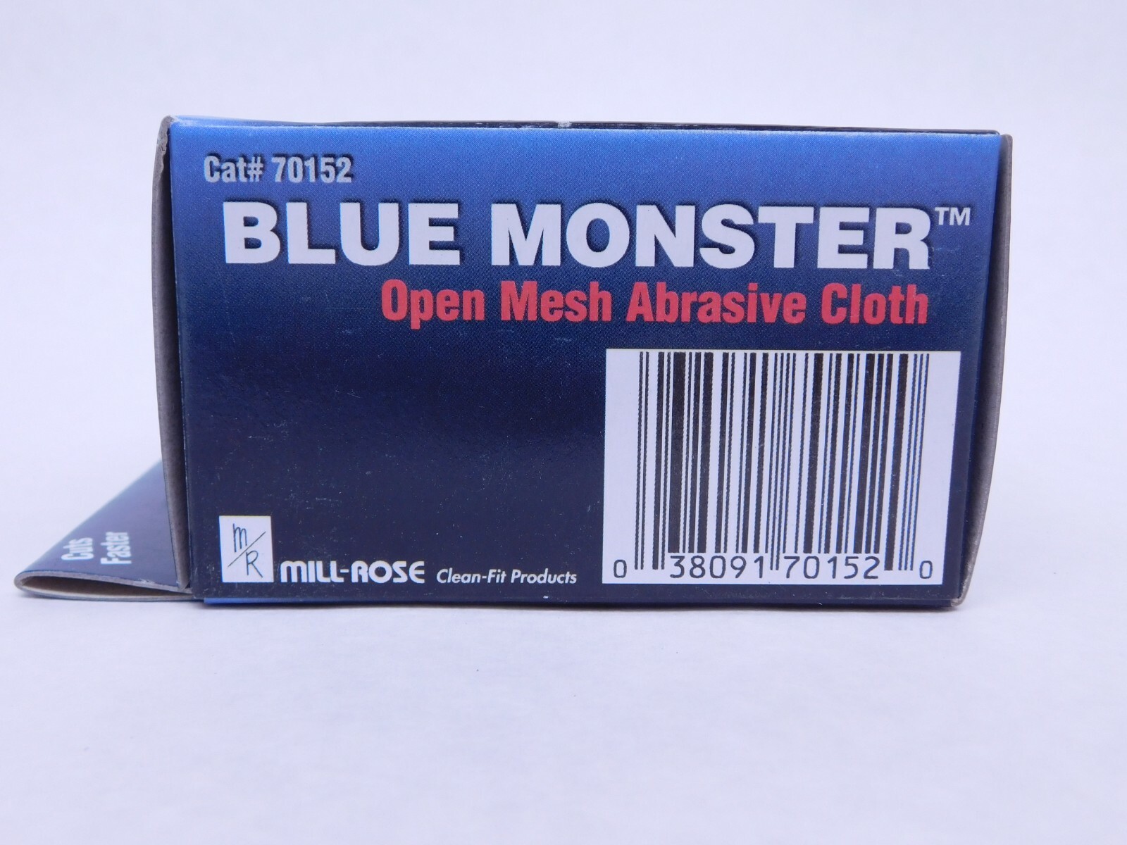NEW! MILL-ROSE BLUE MONSTER OPEN MESH ABRASIVE CLOTH ROLL 2" X 5 Yds 165-GRIT HR