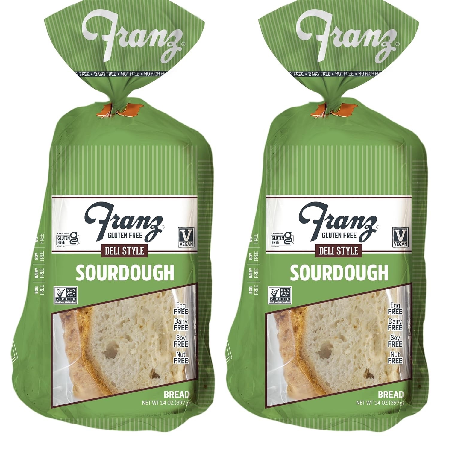 Franz GLUTEN FREE Sourdough Deli Style Bread Vegan - Pack of 2