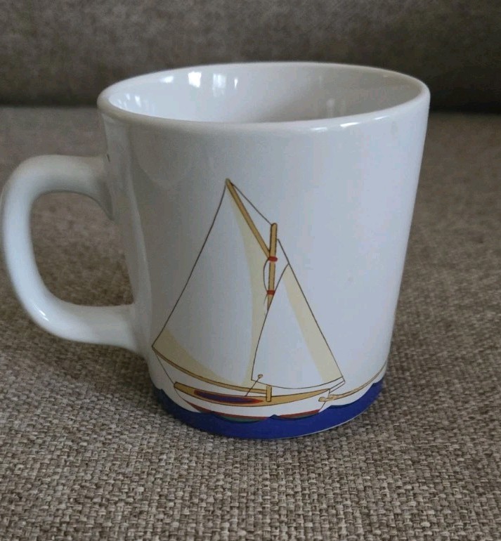 TIFFANY & CO Child's 3 Piece Porcelain Ceramic Dish Set-Seashore-Retired-EUC