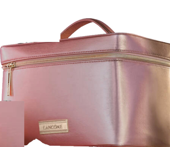 Lancome 2025 Beauty Box Bag/Train Case Rose Gold LE NEW