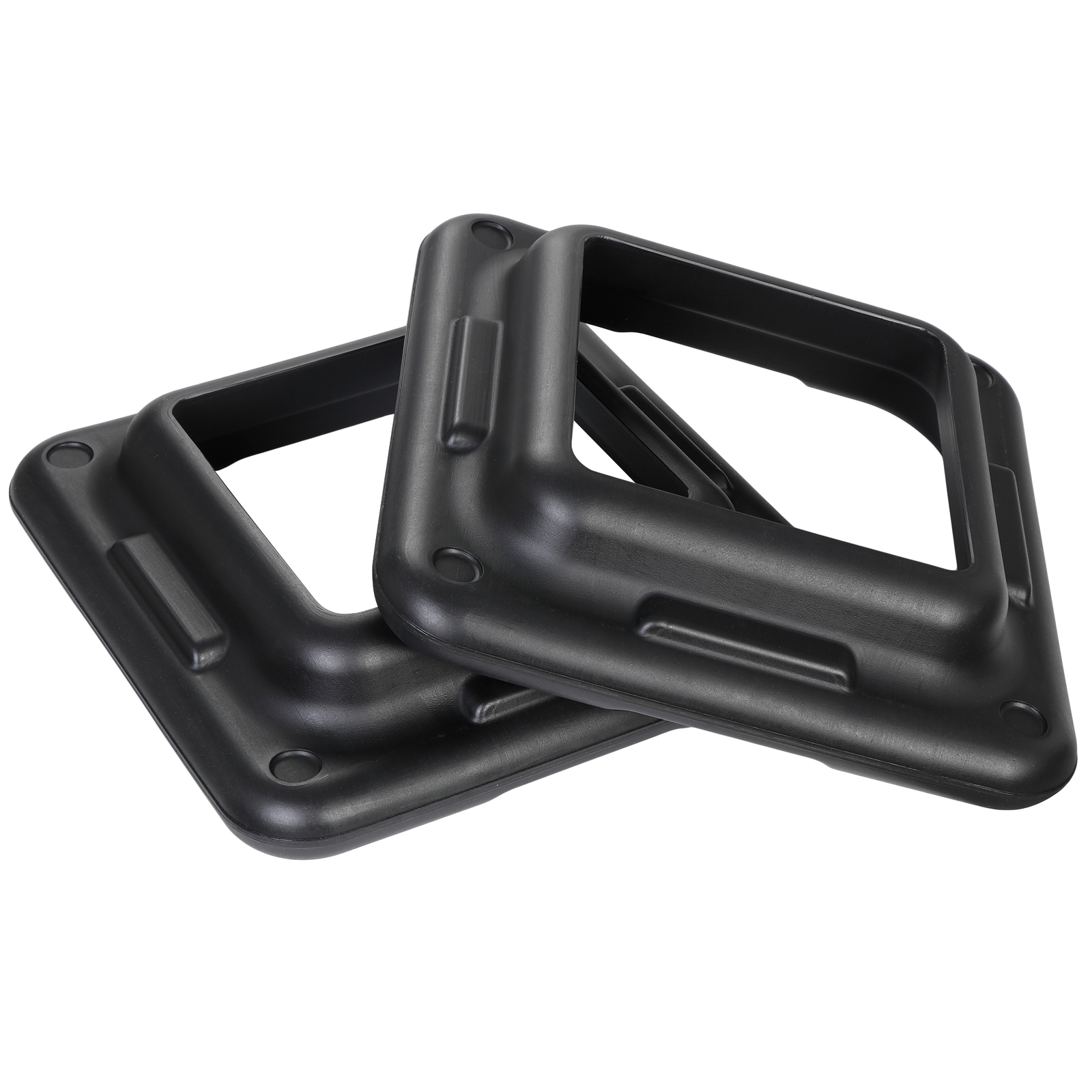 2PCS 16"x16"Aerobic Step Platform Exercise Workout Aerobic Stepper 4" - 12"