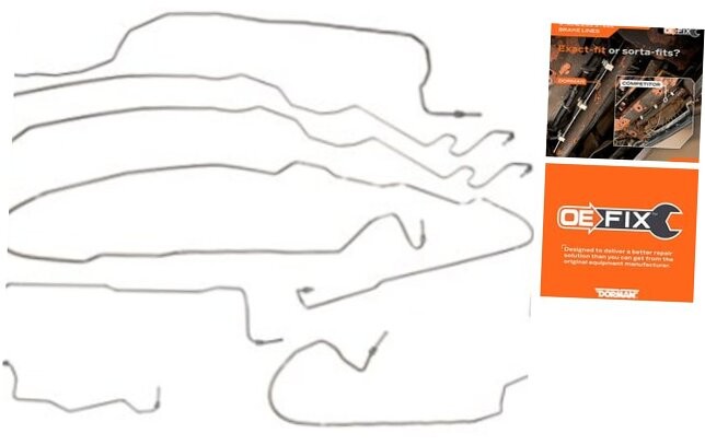 919-137 Stainless Steel Brake Line Kit for Chevy Silverado 2500HD 2001-2002