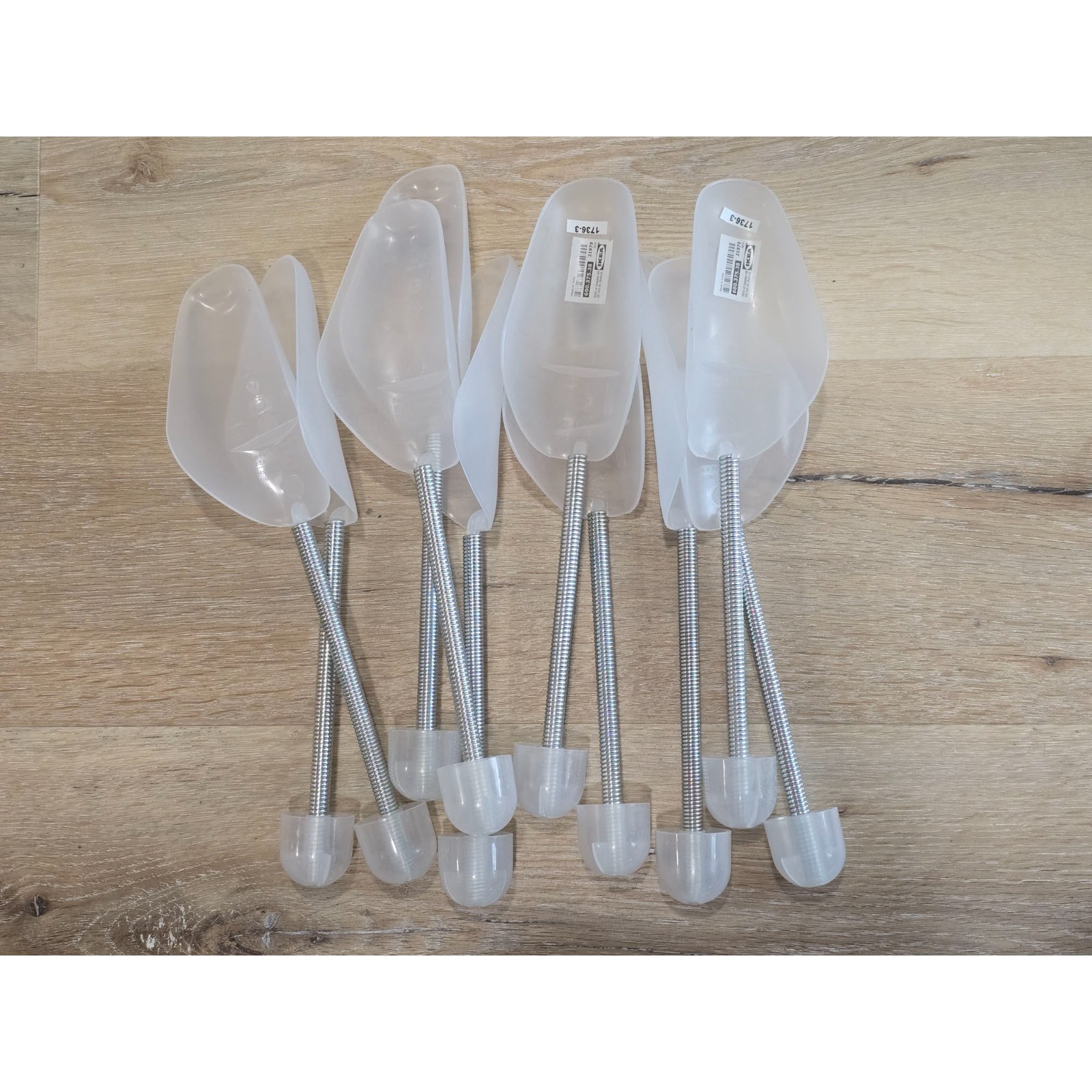 IKEA OMSORG Shoe Forms Trees Adjustable Inserts Clear Gray Choose Color Pair