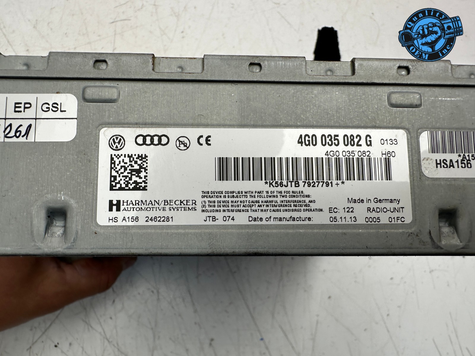 2013-2017 AUDI A4 A5 A6 A7 Q5 Q7 S4 S5 SQ5 RADIO RECEIVER MODULE OEM 4G0035082G