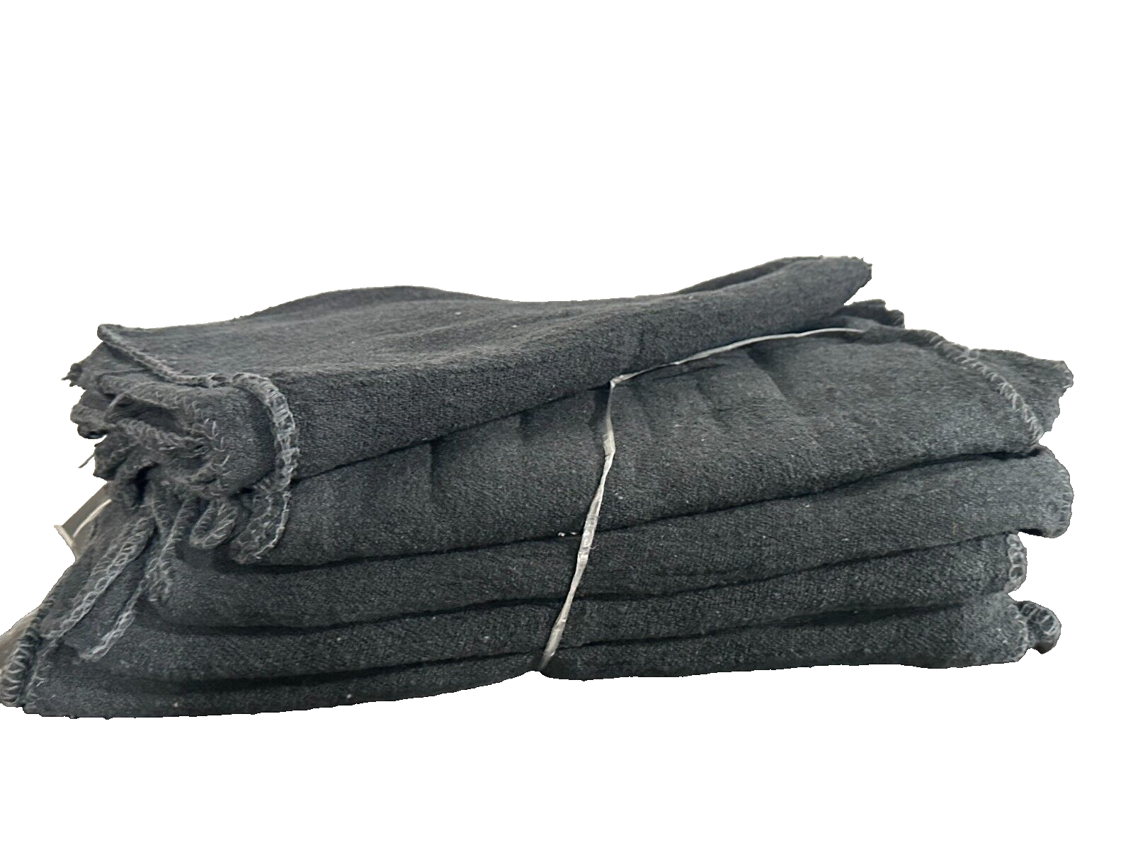 500 PIECES NEW BLACK INDUSTRIAL SHOP RAGS CLEANING TOWELS 13X14 inches