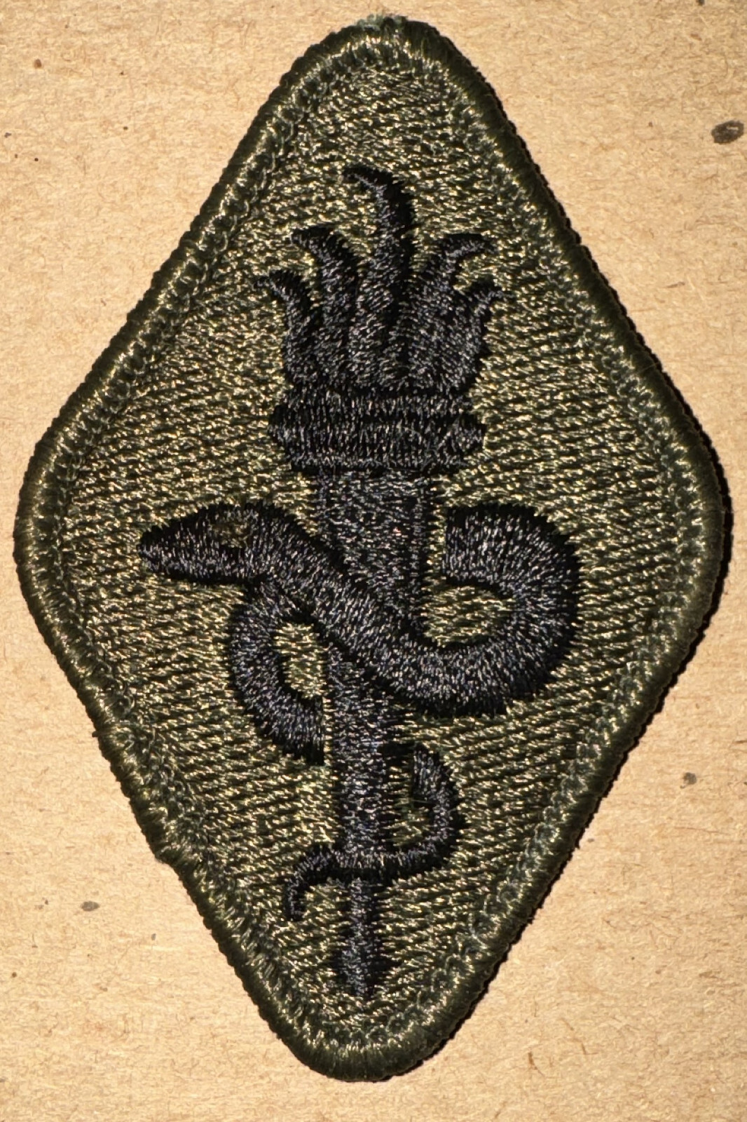 Dealer lot original GI box 200 US Army Medical Center & School subdued patches