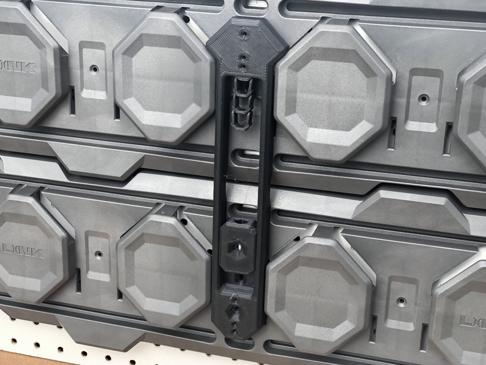 Large Ryobi Charger Holder for Ryobi Link Wall Rail garage organizer