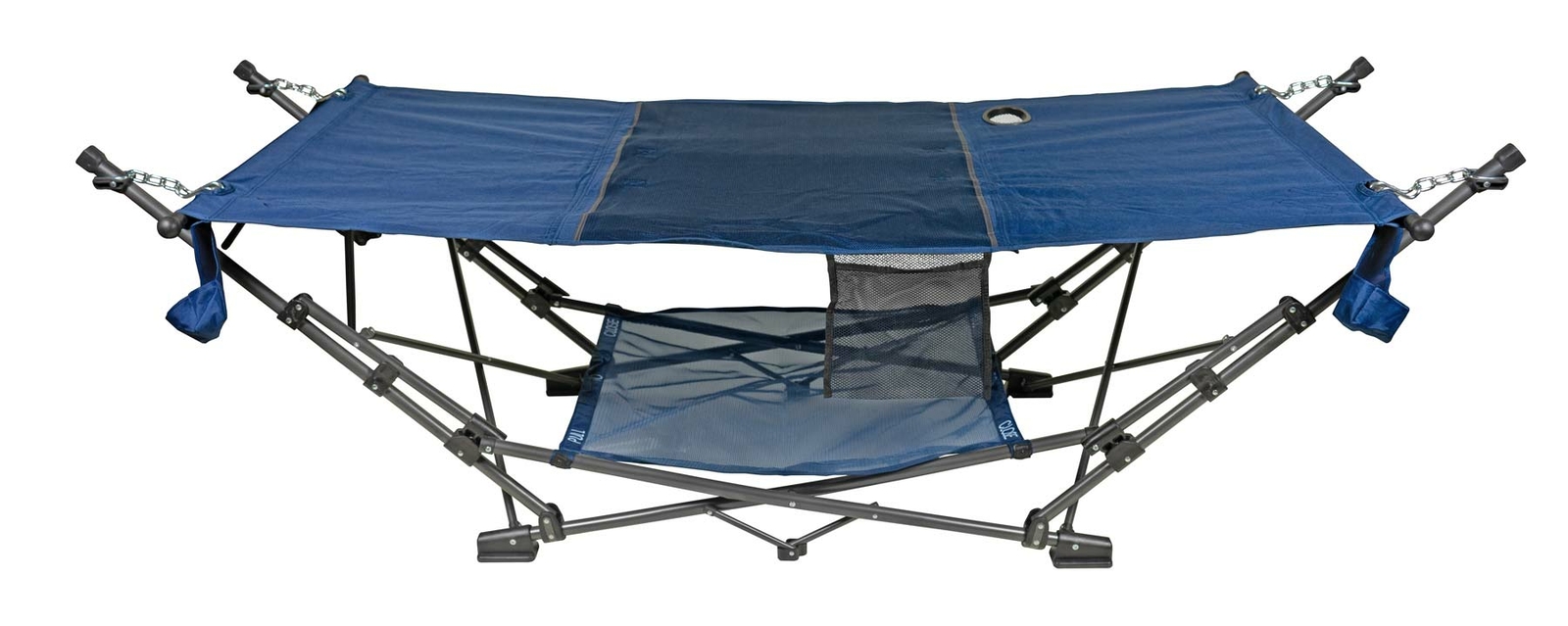 Zenithen (#OC582S-BD) Full-Sized Portable Folding Out/Indoor Hammock, Blue
