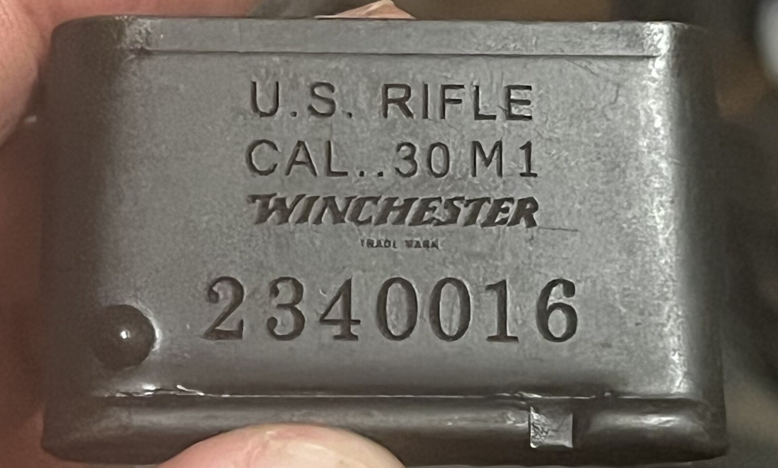 Custom Engraved M1 Garand En Bloc Clip, Have Your Rifles Markings Put On A Clip!