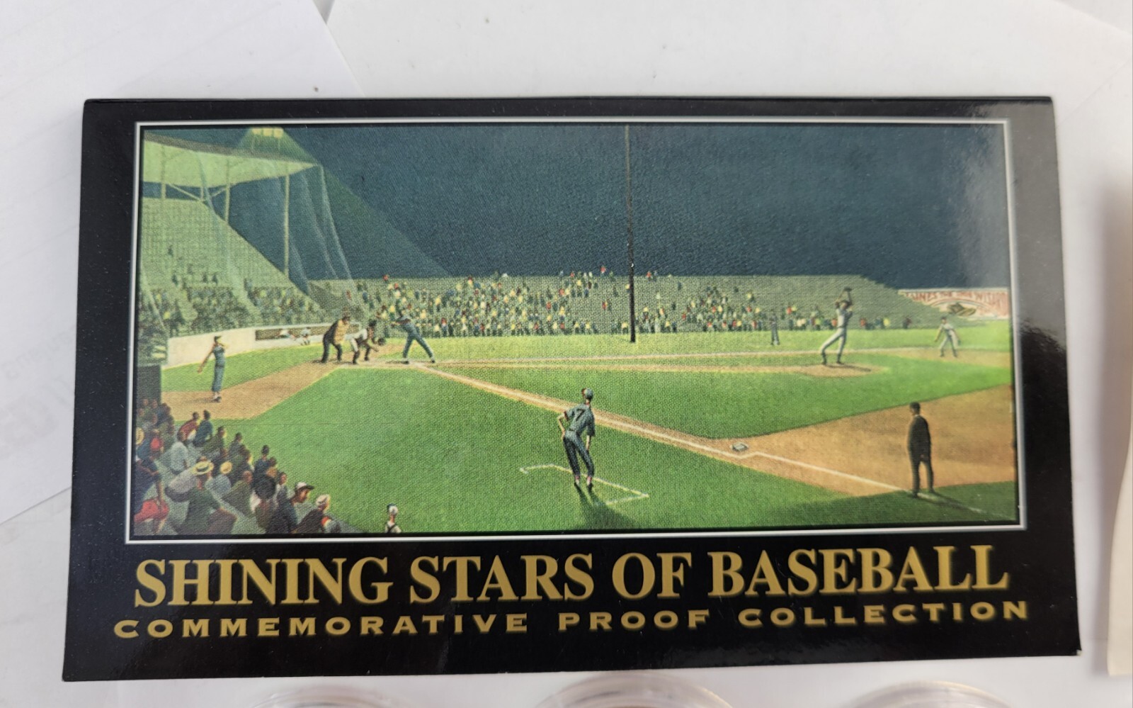 12pc.Shining Stars of Baseball Plated 24KT Gold: CyYoung, Bebe Ruth, Willie Mays