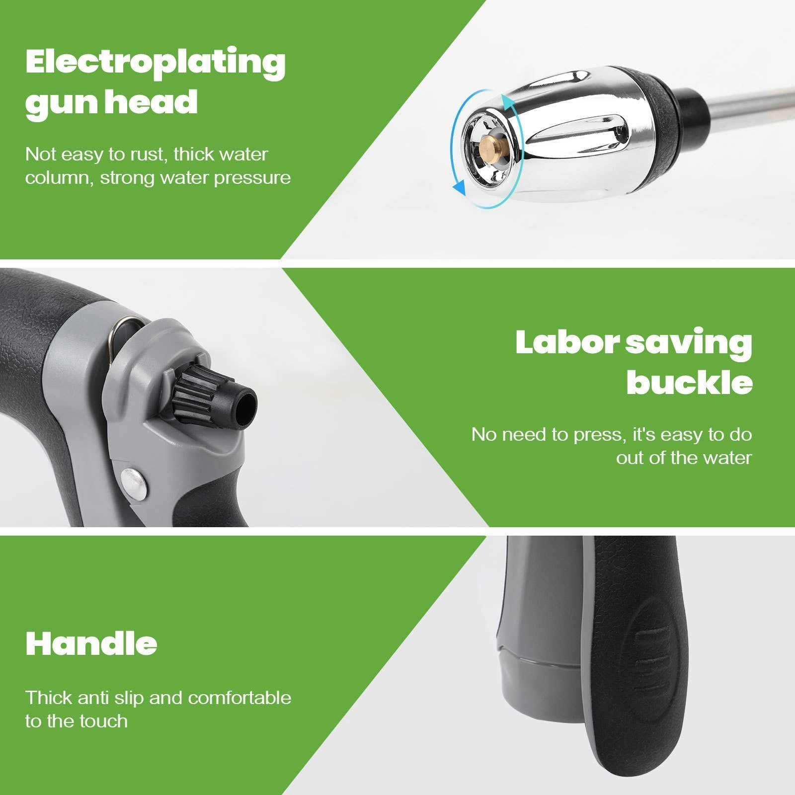 Car Wash Foam Gun High Pressure Water Garden Hose Nozzle Soap Foam Sprayer BK/OR