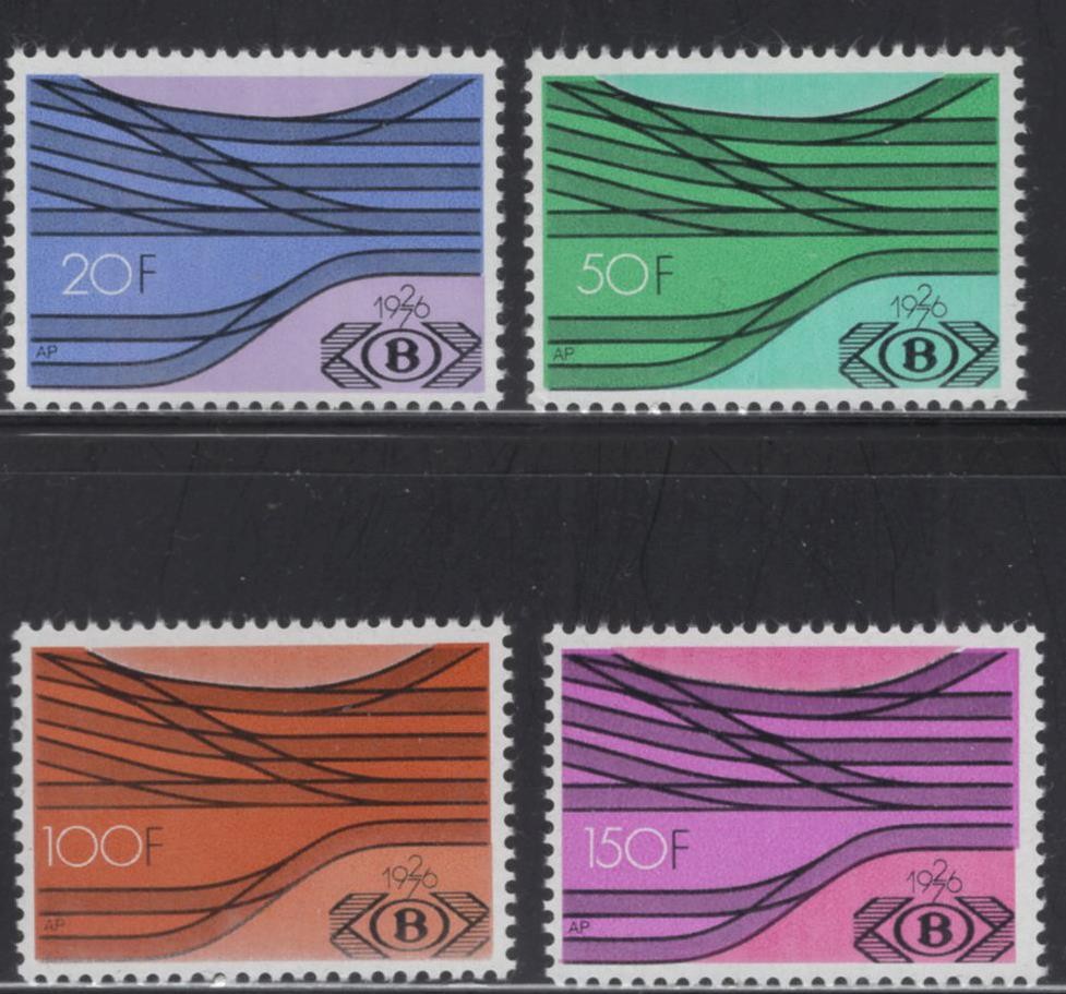 WC1_36103 BELGIUM. 1976 railway parcel post set. Sc.Q433-Q436. MNH