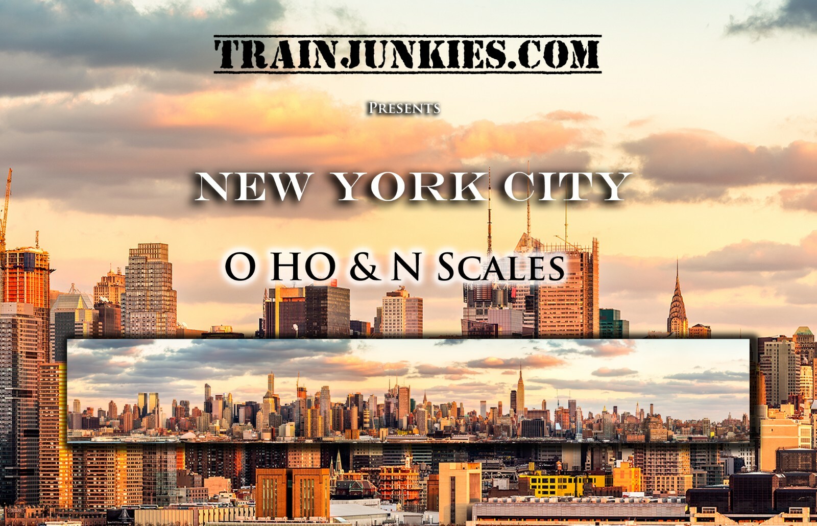 TrainJunkies New York City Model Railroad Backdrop