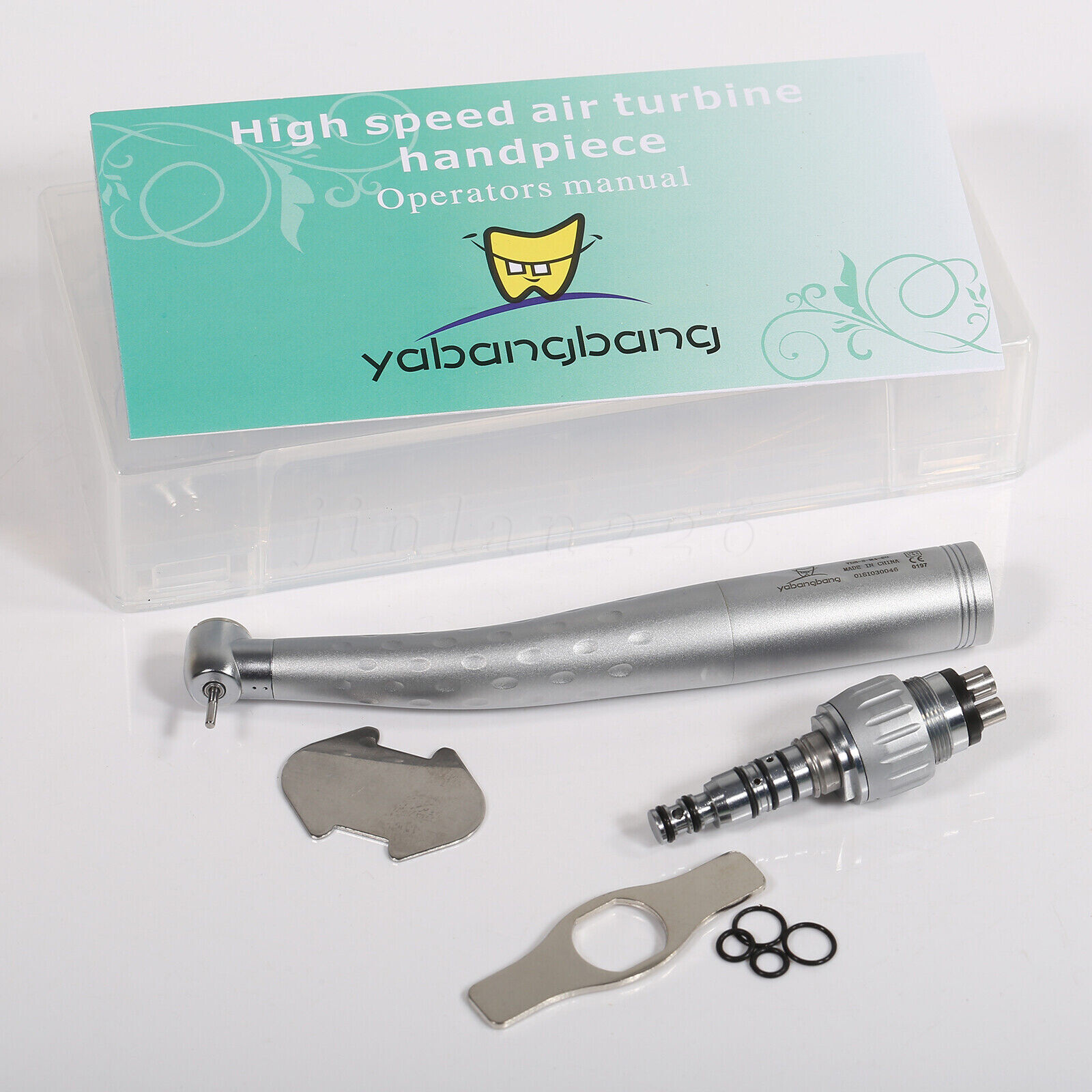 5x Dental Handpiece High Speed Push w/ 4Hole Quick Coupler 360 Swivel YABANGBANG