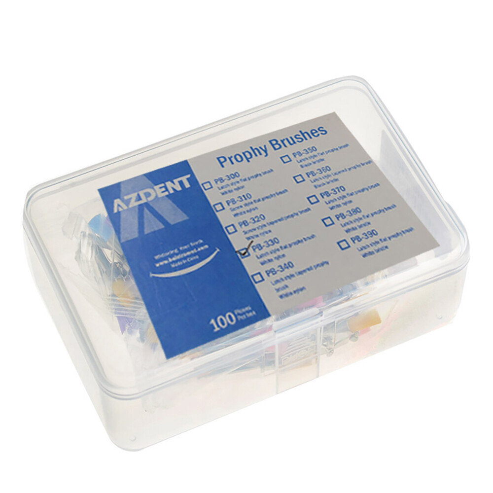 Dental Nylon Materials Closure Flat Polishing Polisher Prophylaxis Brushes