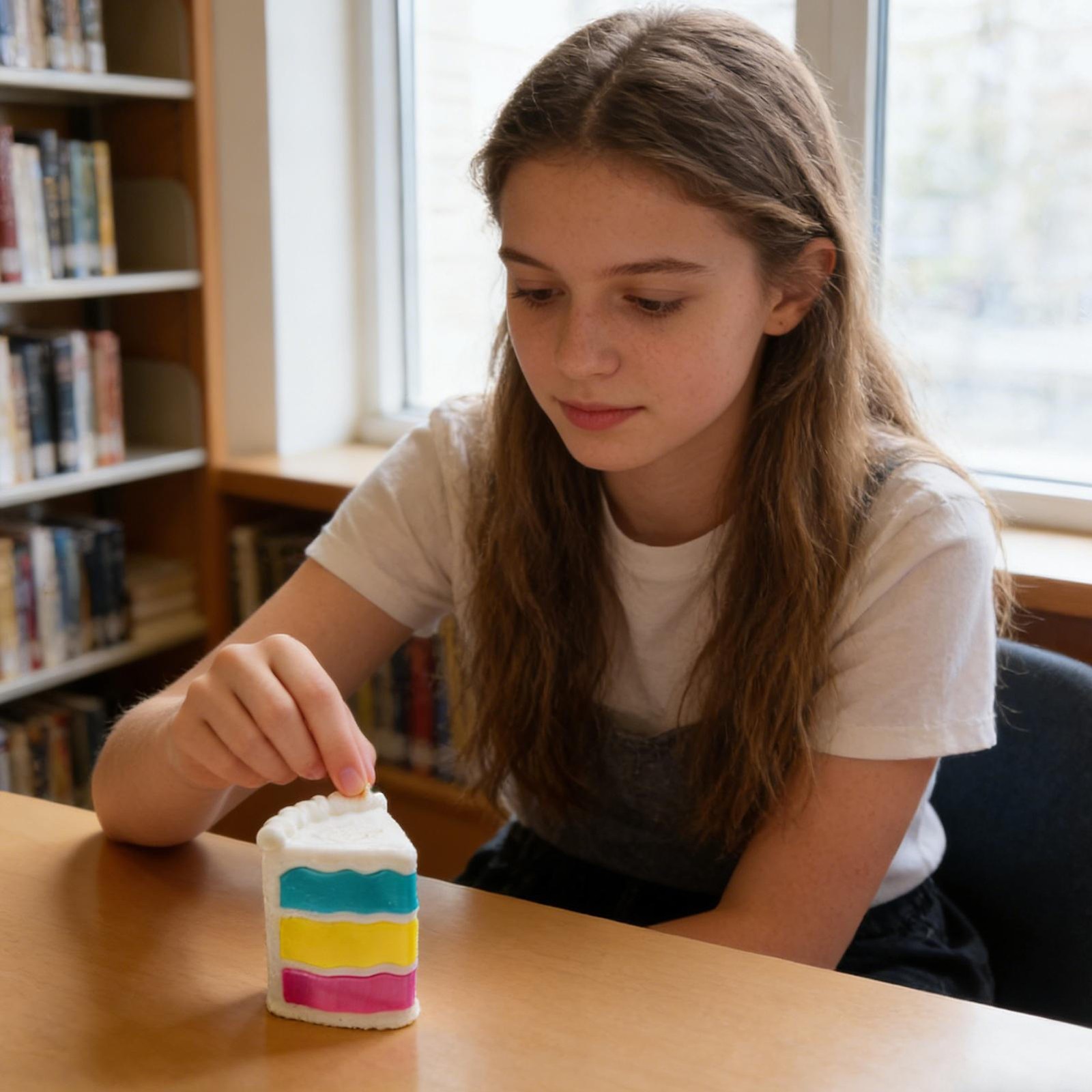 Nee Doh Peace O' Cake Sensory Squeeze Toy Stress Relief Fidget Toy 🎂