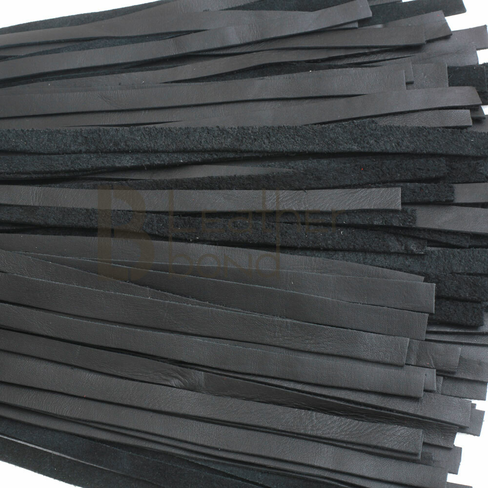 Real Genuine Cow Hide Leather Flogger 50 Falls Black Heavy Duty Thuddy whip
