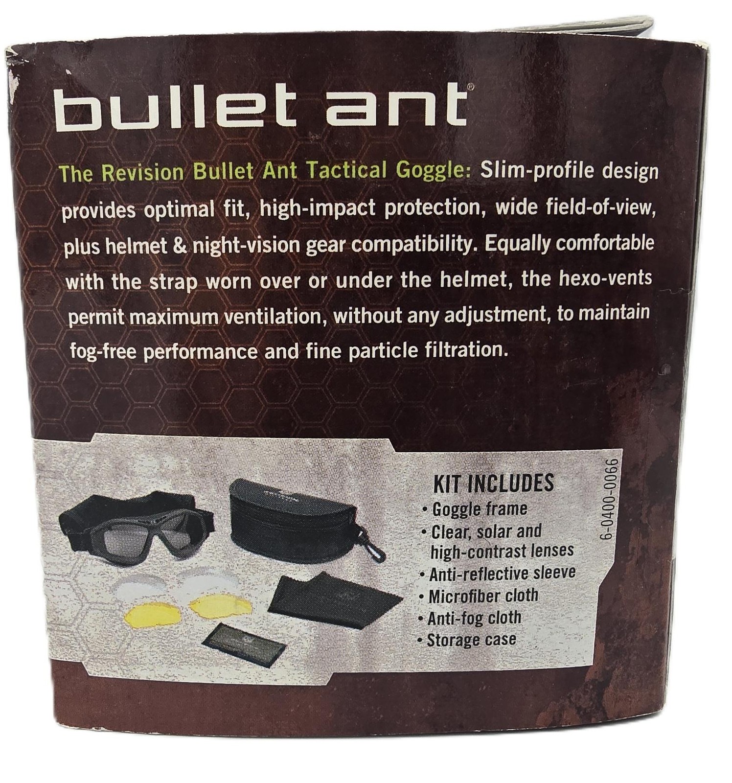 Revision Eyewear Bullet Ant Tactical Goggles Deluxe Kit Clear/Gray/Yellow Lenses