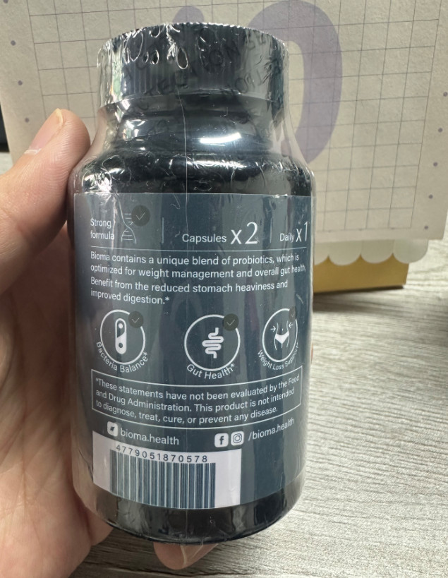 BIOMA Probiotics Digestive Health Gut Support for Men & Women 60 Capsules-3 Pack