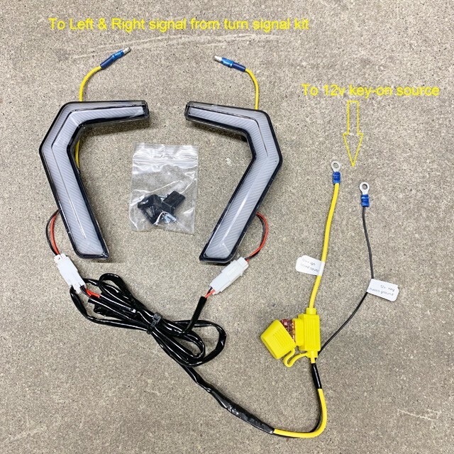 Plug And Play Street Legal Turn Signal Blinker Kit For Polaris General 1000 XP