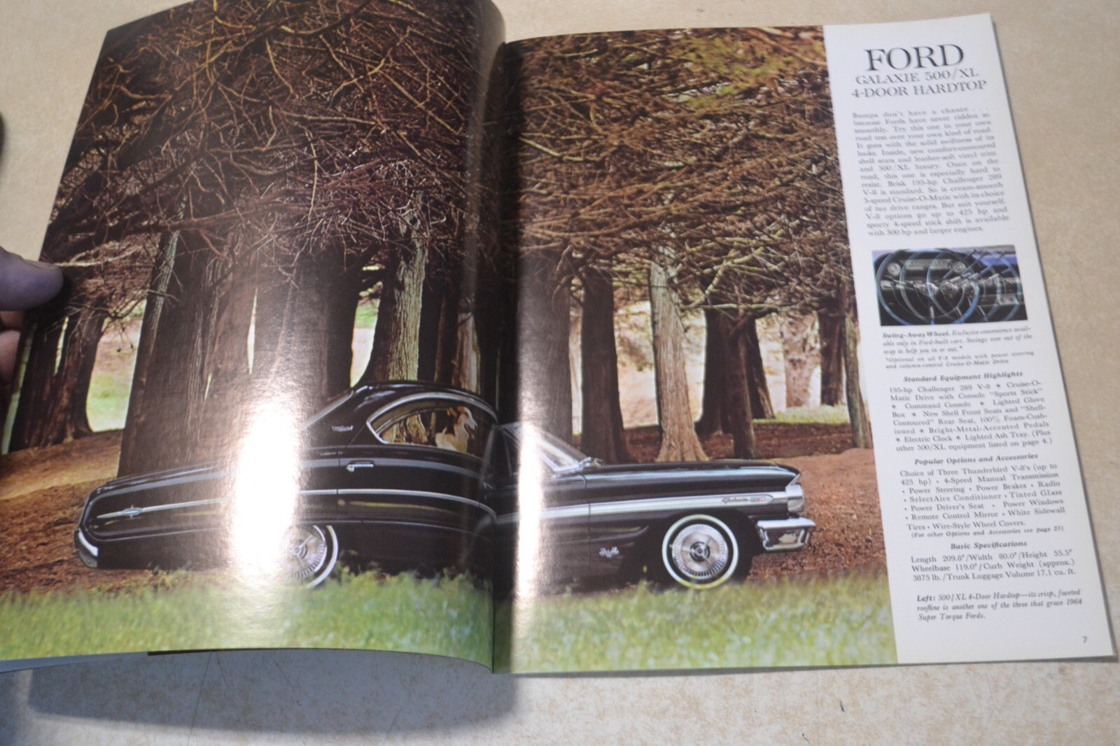 1964 Ford Sales Brochure "Big Total Performance Cars" Galaxy Custom Wagon 500