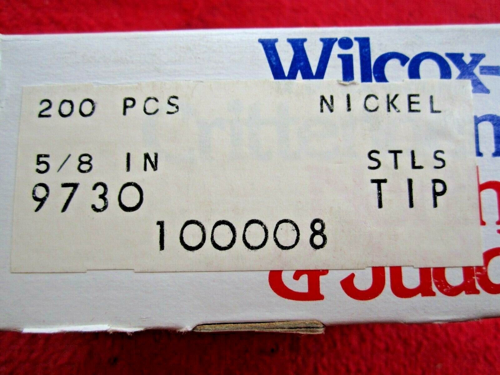 9 VINTAGE 5/8" EMBOSSED NICKEL LEATHER / CLOTH BELT / PET COLLAR TIPS, NOS, USA