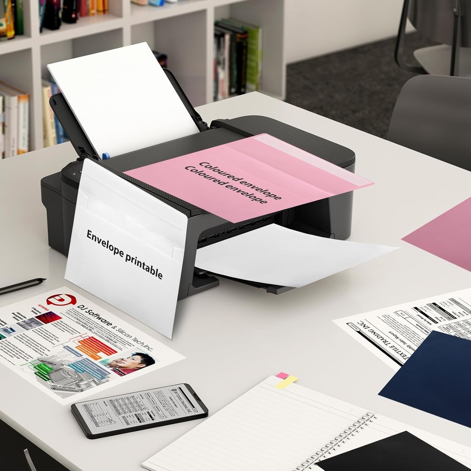 50 Pack White A7 & 5x7 Self-Sealing Envelopes for Invitations, Photos, Cards