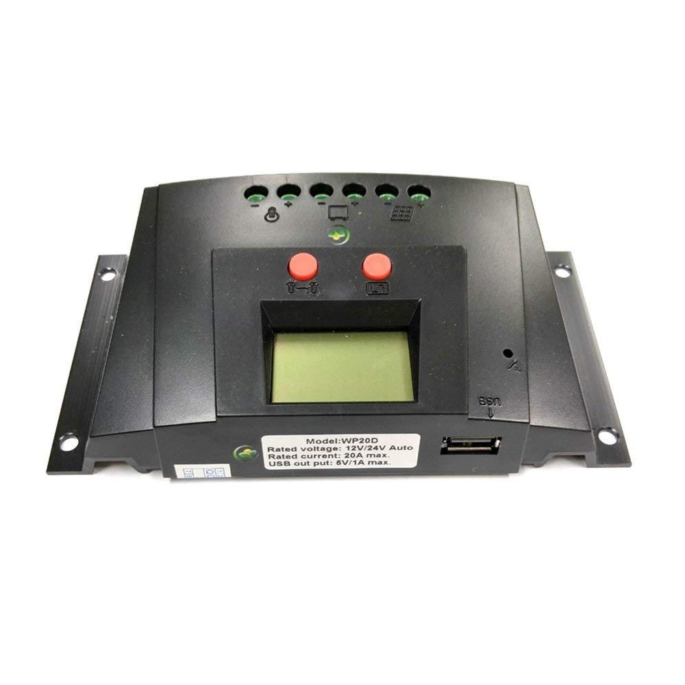 Bioenno Power SC-122420JUD 12V/24V 20A Solar Charge Controller for LiFePO4 Bats.