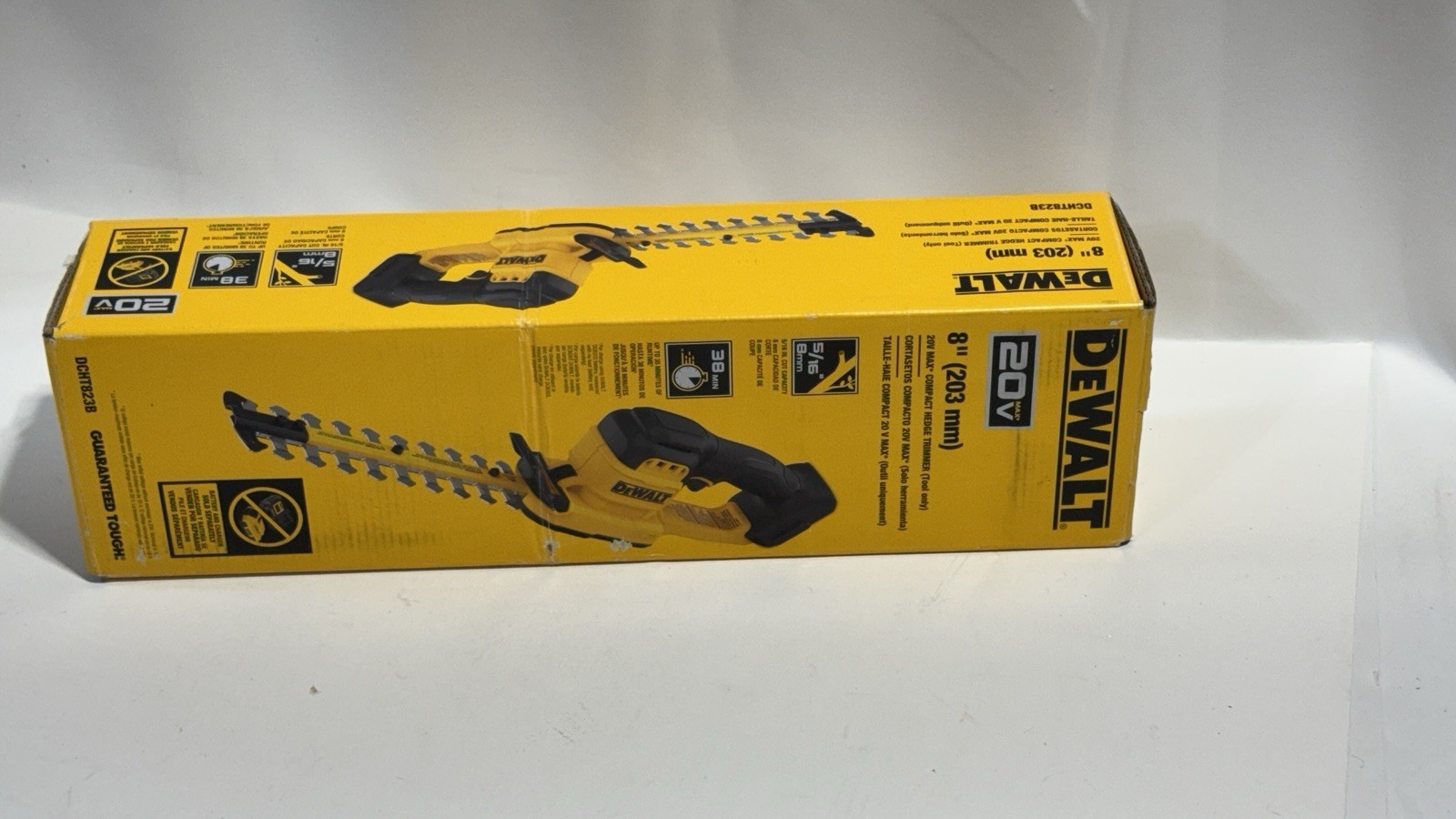 DEWALT 20V 8 in. Compact Cordless Hedge Trimmer DCHT823B NEW
