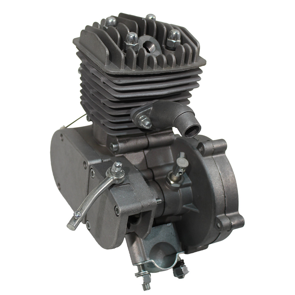 100cc 2-Stroke Engine Motor Kit for Motorized Bicycle Bike Gas Powered silver