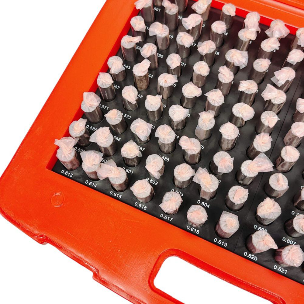 125 Pc M3 .501-.625'' Steel Plug Pin Gage Set Minus Pin Gauges Metal Gage Gauges