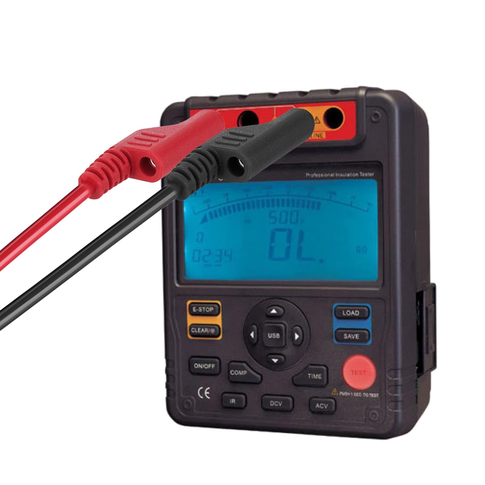 2Pcs Banana to Banana Plug Test Leads - Stackable 4MM Banana Plug Test Cables...