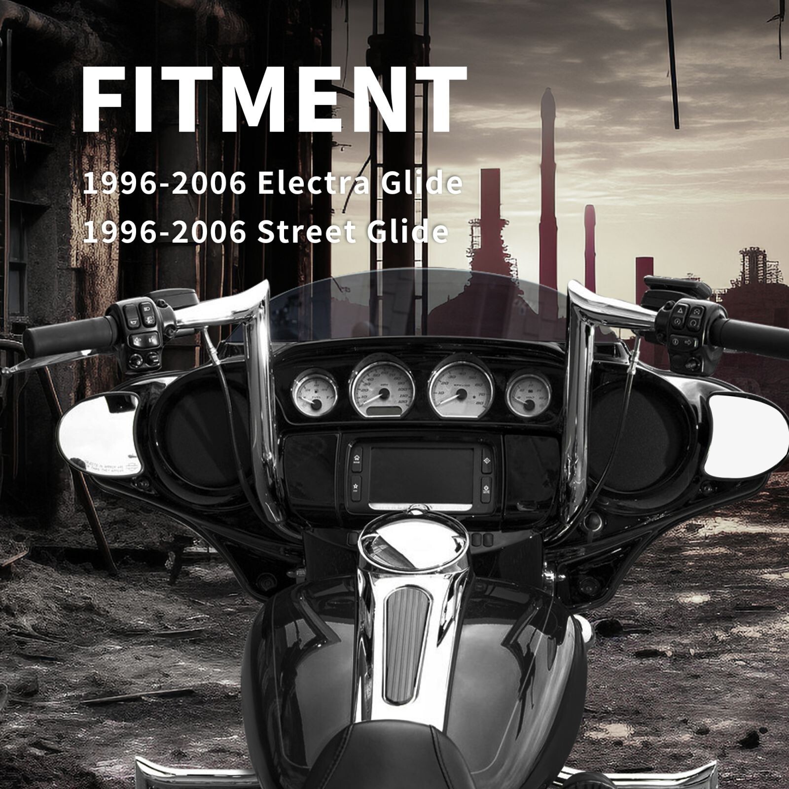 Prewired 12" Electra Glide Handlebar for 1996-2006 Street Glide Ultra Classic