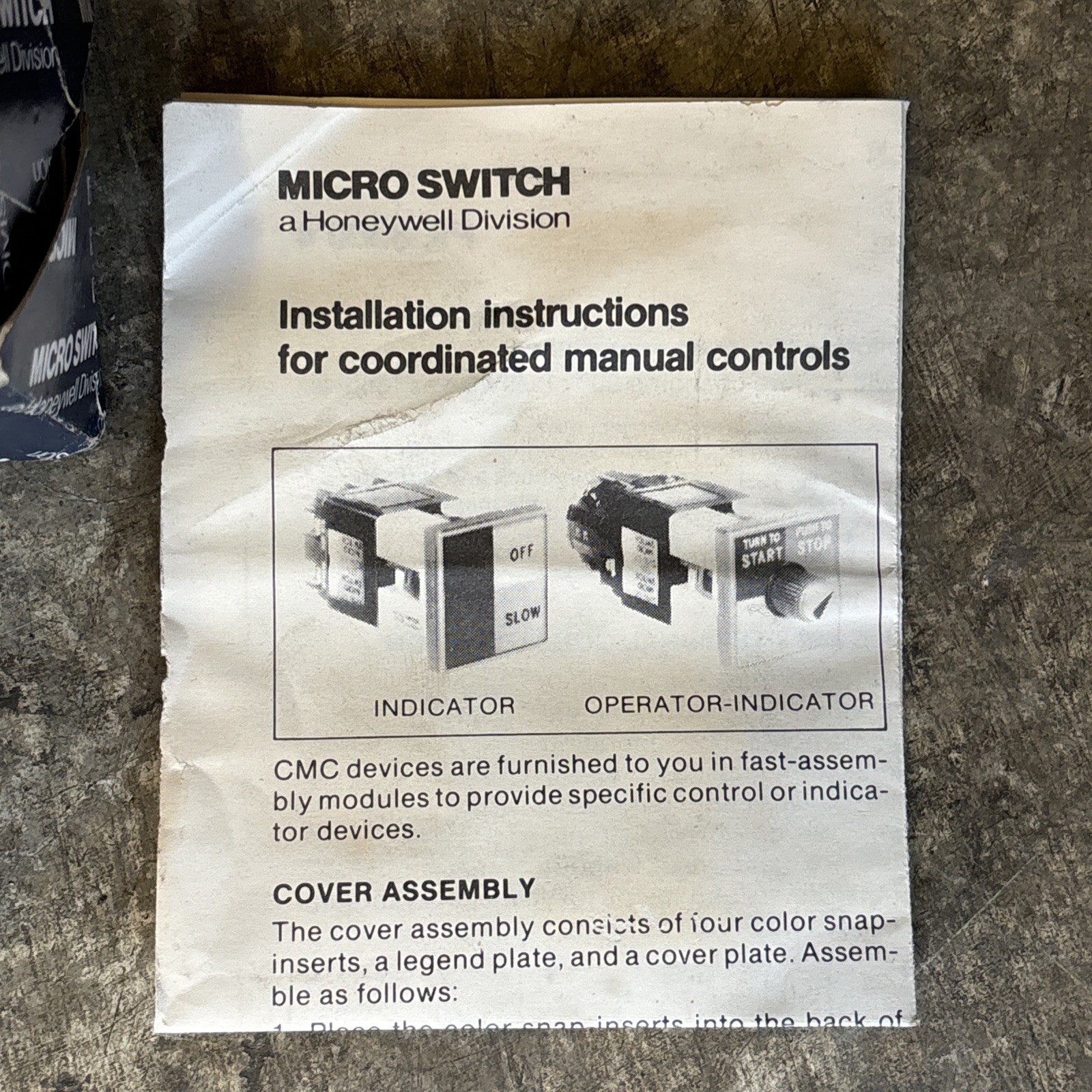 Micro Switch 909AAA03 switch selector (New)
