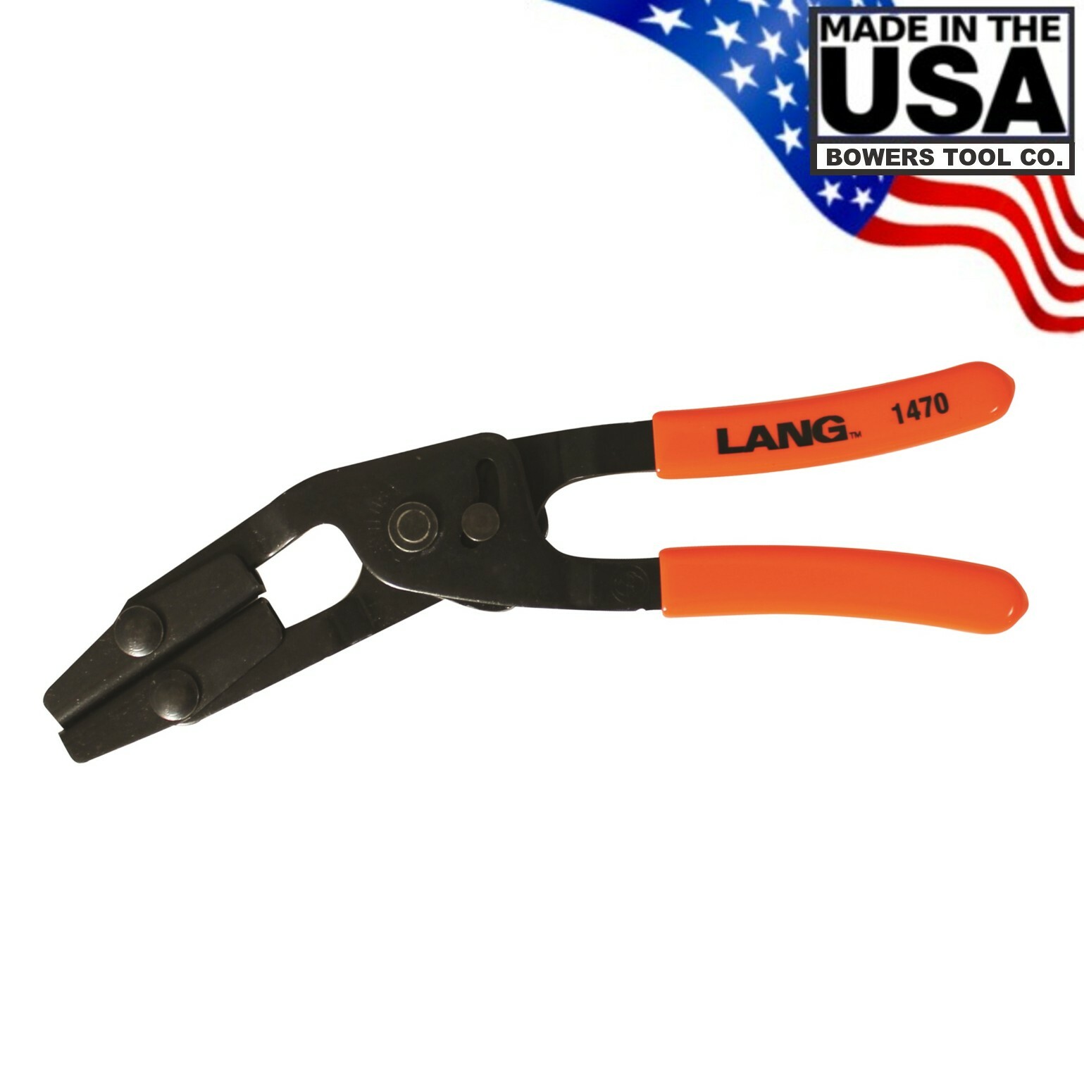 Lang 10" Hose Pinch Pliers Offset Self Locking Medium Size Made in USA 1470
