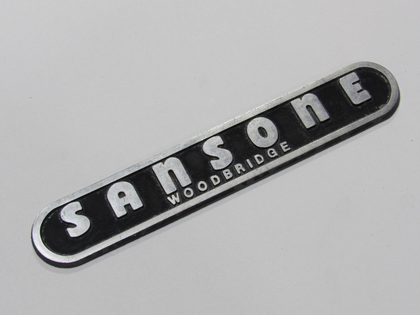 VTG Sansone Chrysler Woodbridge New Jersey Metal Dealership Badge Emblem Tag NJ