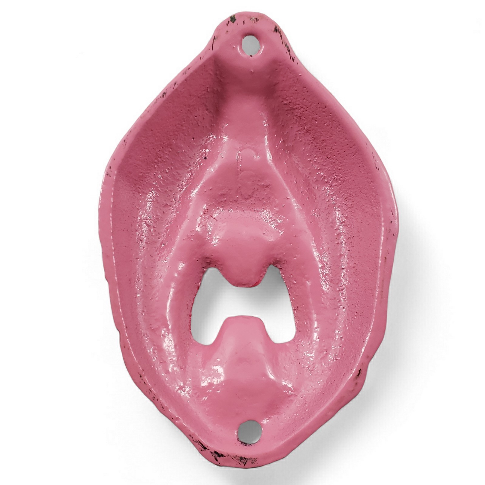 Pink Female Genitalia Bottle Beer Opener Wall Mounted Cast Iron Bar Decor