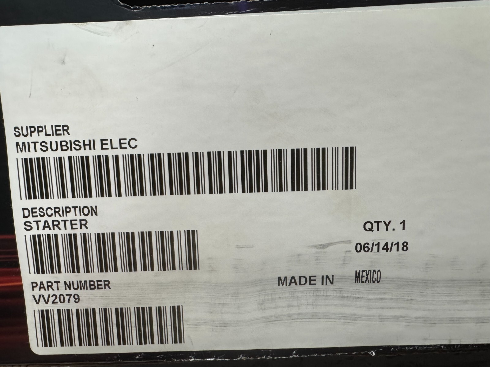 Volvo D13 Starter 22398219 Mitsubishi VV2079 Brand new (not reman)