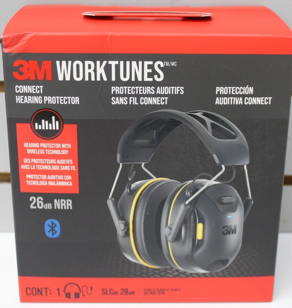 3M WorkTunes Connect Wireless Hearing Protection Bluetooth 90570-DC Headphones