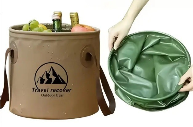 Camping Bucket Foldable 5 Liter Water Bucket Light and Portable