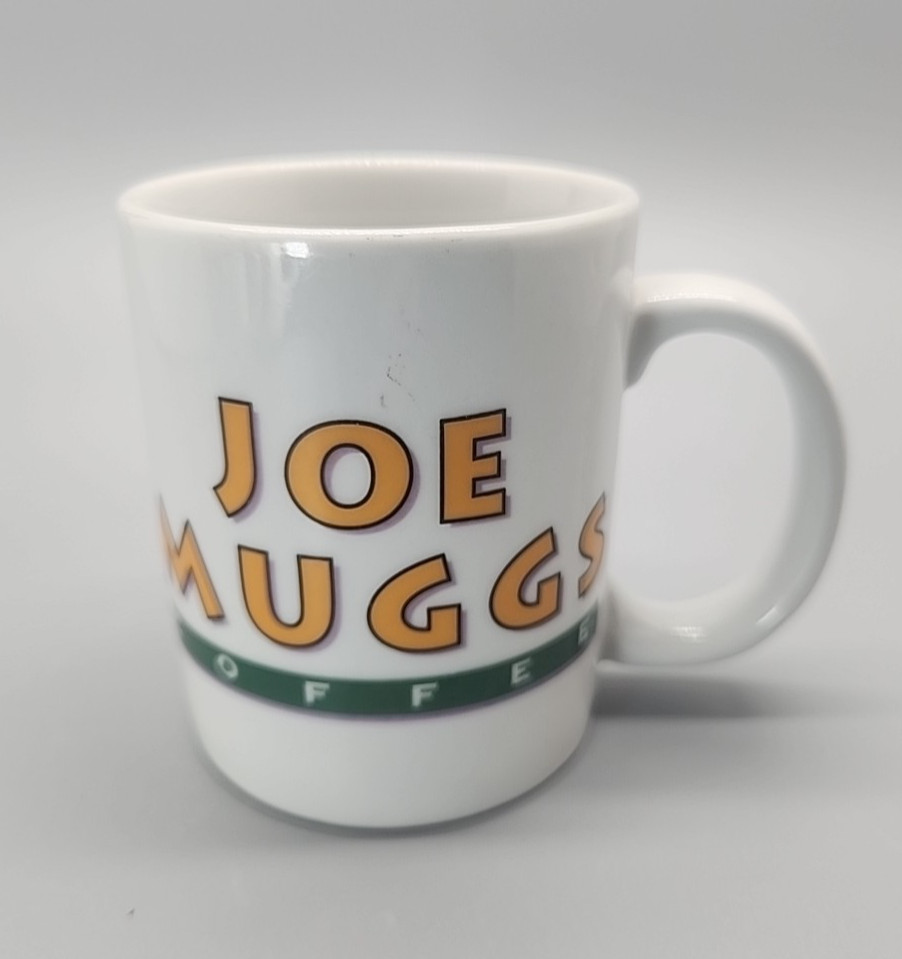 Cordon Bleu Joe Muggs Coffee Tea Mug White Ceramic Advertising Cup