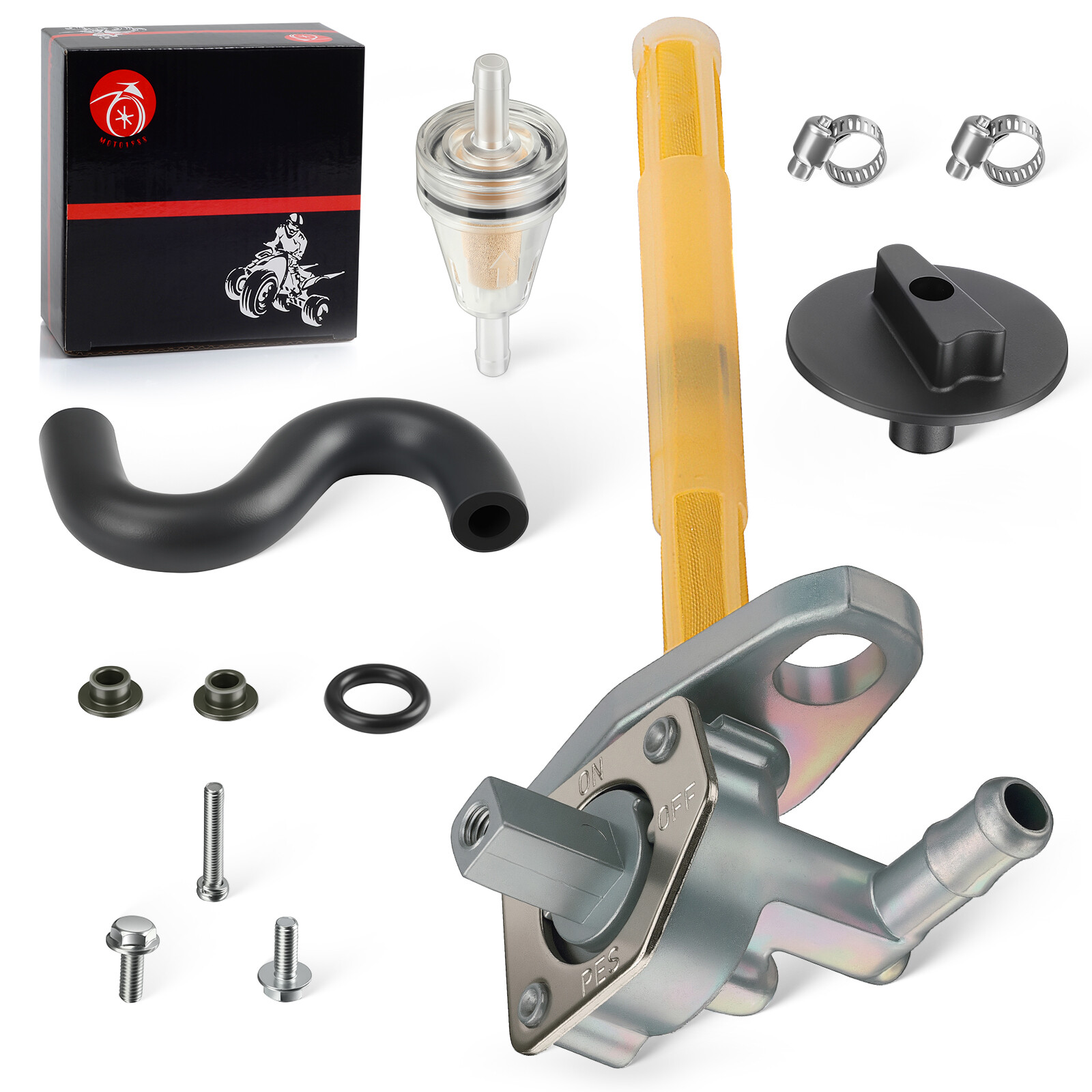 Gas Fuel Valve Petcock & Line Hose Tube for Honda Sportrax 400 TRX400EX 1999-08