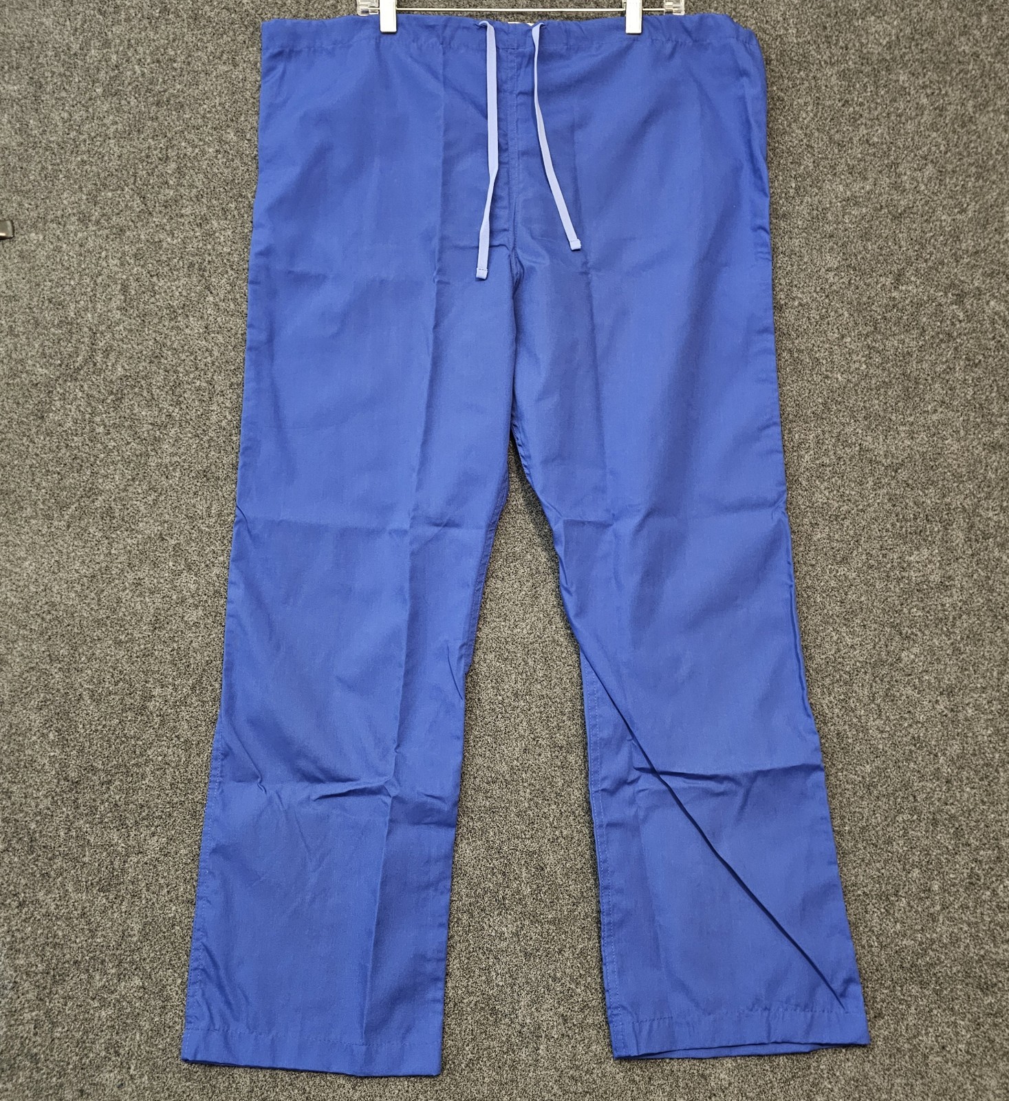 Pinnacle Health Scrub Set Large Blue V-Neck Top & Drawstring Pants Medical