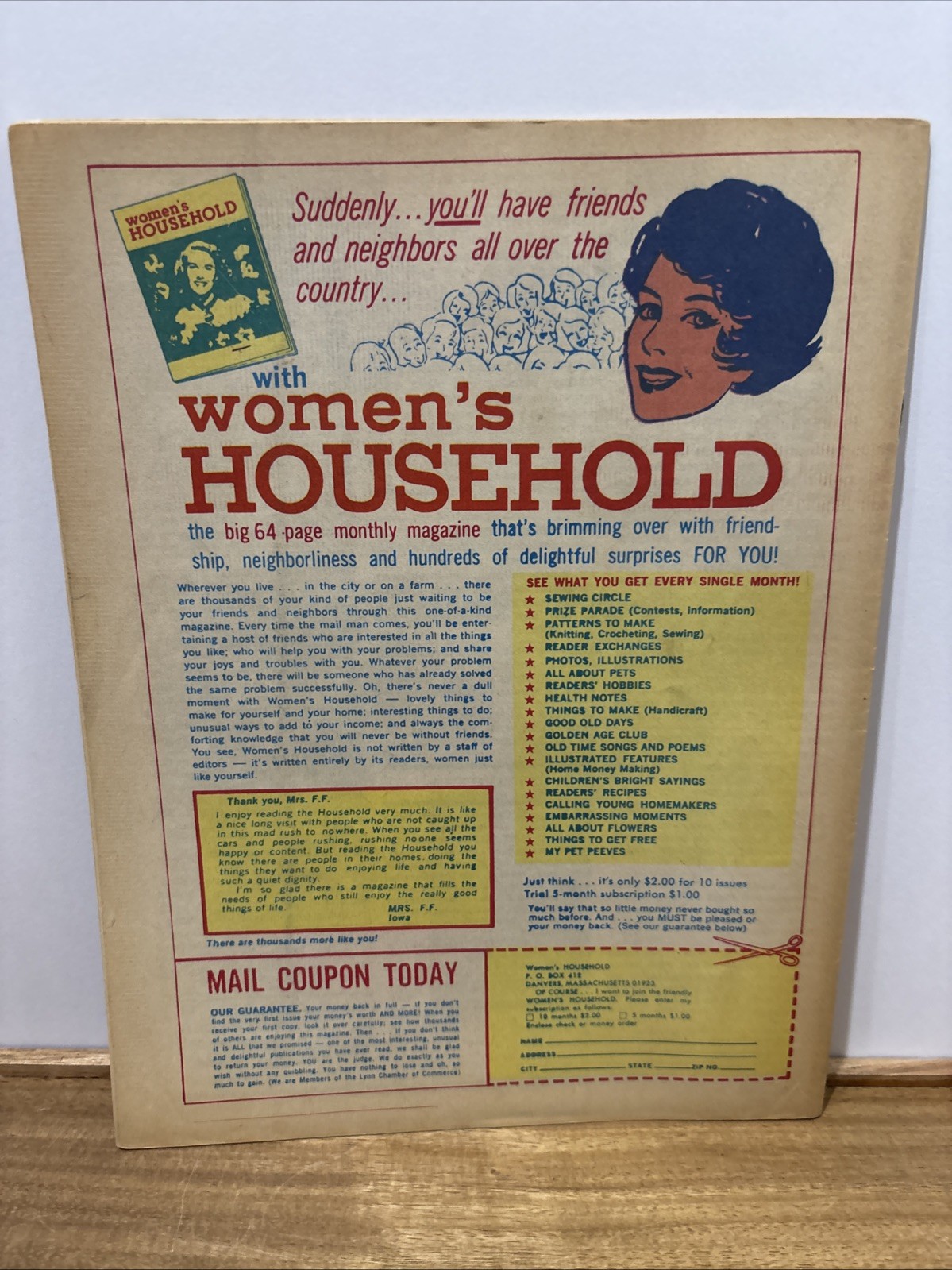 Vtg Popular Needlework May 1967 Paper Sewing Patterns Crafts Booklet Quilting