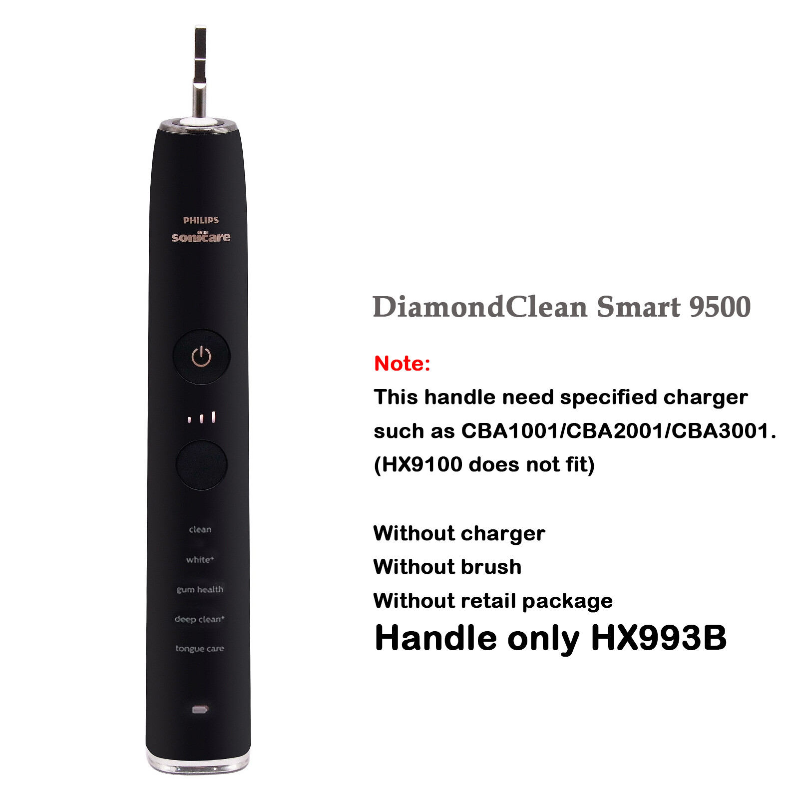 Electric Toothbrush Handle for Philips Sonicare DiamondClean 9000 9300 9500 9700