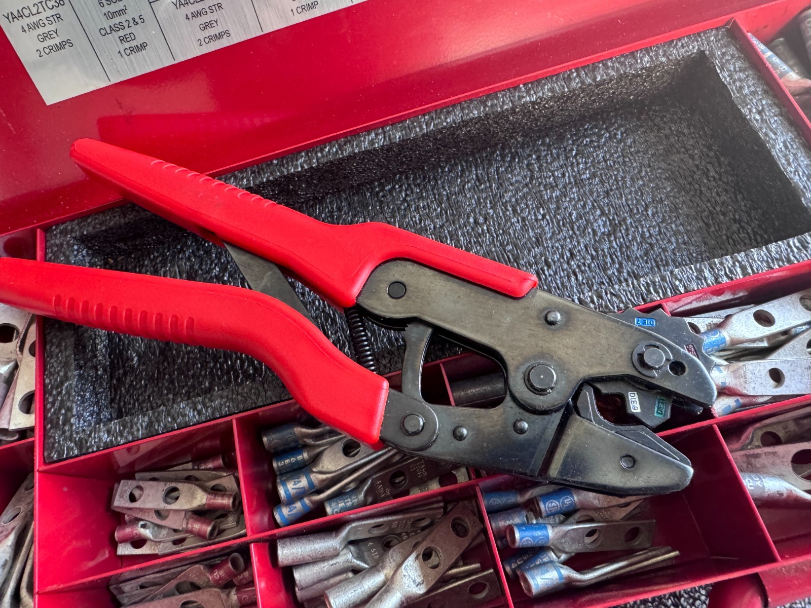 Burndy Compression System Ratcheting Crimper Y1MRTC Kit